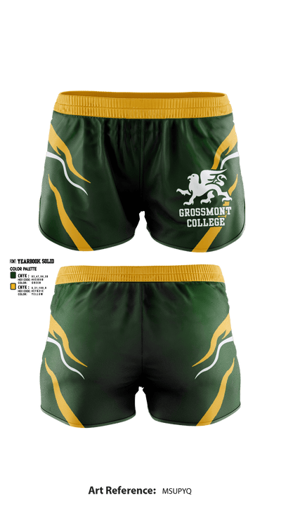Grossmont College Softball 7562303 Women's Shorts - 3