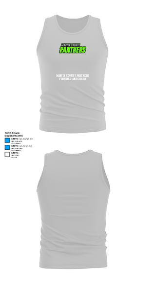 Tank Top, Martin County Panthers Football And Cheer, Football, Teamtime, Team time, sublimation, custom sports apparel, team uniforms, spirit wear, spiritwear, sports uniforms, custom shirts, team store, custom team store, fundraiser sports, apparel fundraiser