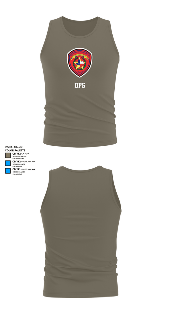 Tank Top, DPS, Police, Teamtime, Team time, sublimation, custom sports apparel, team uniforms, spirit wear, spiritwear, sports uniforms, custom shirts, team store, custom team store, fundraiser sports, apparel fundraiser