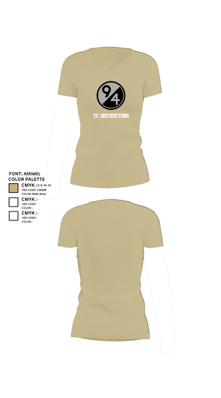 Womens Short Sleeve Vneck Shirt, TC Instructors, , Teamtime, Team time, sublimation, custom sports apparel, team uniforms, spirit wear, spiritwear, sports uniforms, custom shirts, team store, custom team store, fundraiser sports, apparel fundraiser