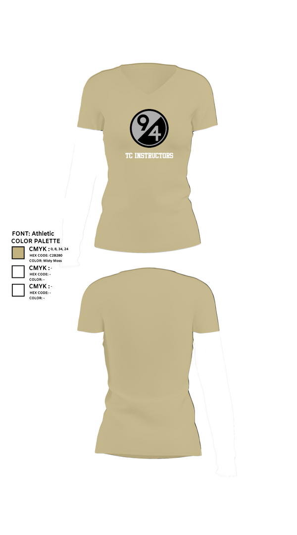 Womens Short Sleeve Vneck Shirt, TC Instructors, , Teamtime, Team time, sublimation, custom sports apparel, team uniforms, spirit wear, spiritwear, sports uniforms, custom shirts, team store, custom team store, fundraiser sports, apparel fundraiser