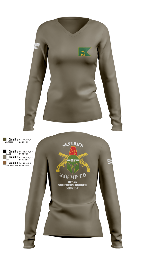 Womens Long Sleeve Vneck Shirt, 346 MP CO, , Teamtime, Team time, sublimation, custom sports apparel, team uniforms, spirit wear, spiritwear, sports uniforms, custom shirts, team store, custom team store, fundraiser sports, apparel fundraiser