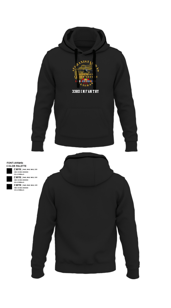 Hoodie, 33rd Infantry, Army, Teamtime, Team time, sublimation, custom sports apparel, team uniforms, spirit wear, spiritwear, sports uniforms, custom shirts, team store, custom team store, fundraiser sports, apparel fundraiser