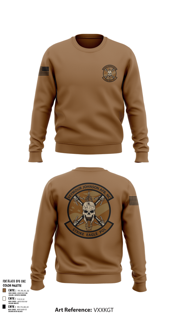 Crew Neck Sweatshirt, 4th Logistics Readiness Unit, Air Force, Teamtime, Team time, sublimation, custom sports apparel, team uniforms, spirit wear, spiritwear, sports uniforms, custom shirts, team store, custom team store, fundraiser sports, apparel fundraiser