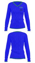 West Los Angeles College Baseball 93144072 Women's Long Sleeve V-neck Shirt - 32