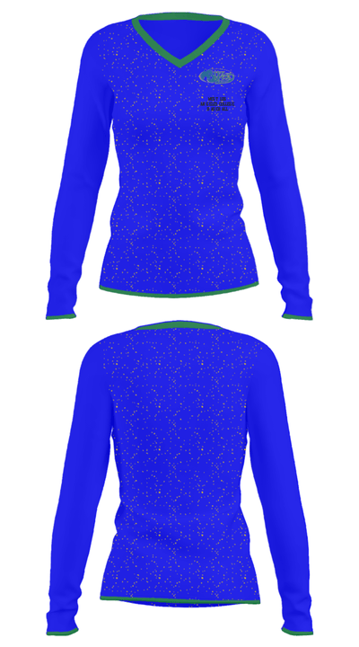West Los Angeles College Baseball 93144072 Women's Long Sleeve V-neck Shirt - 32