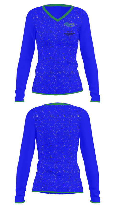 Women's Long Sleeve Vneck Shirt, West Los Angeles College Baseball, Baseball, Teamtime, Team time, sublimation, custom sports apparel, team uniforms, spirit wear, spiritwear, sports uniforms, custom shirts, team store, custom team store, fundraiser sports, apparel fundraiser