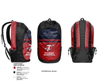 Gear Bag, Tecumseh High School Basketball, Women's Basketball, Teamtime, Team time, sublimation, custom sports apparel, team uniforms, spirit wear, spiritwear, sports uniforms, custom shirts, team store, custom team store, fundraiser sports, apparel fundraiser