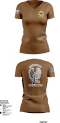 745th Forward Resuscitative Surgical Detachment 78868461 Women's Short Sleeve V-neck Shirt - 11