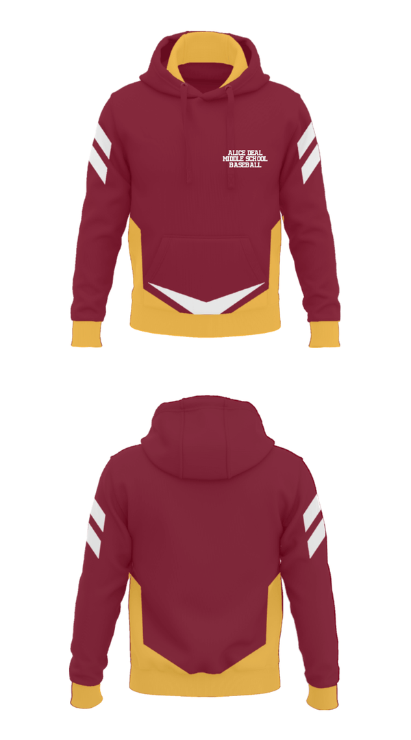 Hoodie, Alice Deal Middle School Baseball, Baseball, Teamtime, Team time, sublimation, custom sports apparel, team uniforms, spirit wear, spiritwear, sports uniforms, custom shirts, team store, custom team store, fundraiser sports, apparel fundraiser