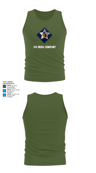 Tank Top, 3/6 India Company, Marines, Teamtime, Team time, sublimation, custom sports apparel, team uniforms, spirit wear, spiritwear, sports uniforms, custom shirts, team store, custom team store, fundraiser sports, apparel fundraiser