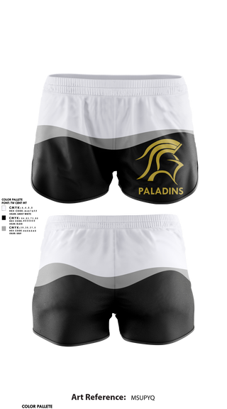 Womens Shorts, Paladins, Track & Field, Teamtime, Team time, sublimation, custom sports apparel, team uniforms, spirit wear, spiritwear, sports uniforms, custom shirts, team store, custom team store, fundraiser sports, apparel fundraiser