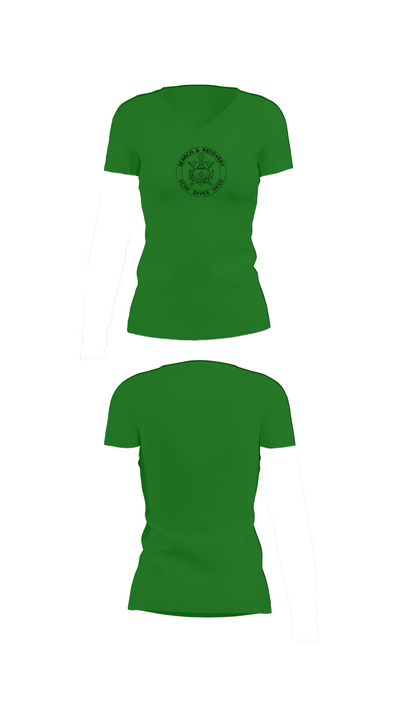 Underwater Search & Recovery Team 25630858 Women's Short Sleeve V-neck Shirt - 4
