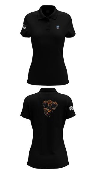Womens Short Sleeve Performance Polo, B Co 277 ASB ASES Section, Army, Teamtime, Team time, sublimation, custom sports apparel, team uniforms, spirit wear, spiritwear, sports uniforms, custom shirts, team store, custom team store, fundraiser sports, apparel fundraiser