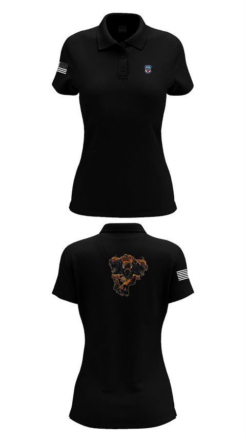 Womens Short Sleeve Performance Polo, B Co 277 ASB ASES Section, Army, Teamtime, Team time, sublimation, custom sports apparel, team uniforms, spirit wear, spiritwear, sports uniforms, custom shirts, team store, custom team store, fundraiser sports, apparel fundraiser