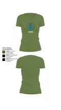 718 CES 21682308 Women's Short Sleeve V-neck Shirt - 44