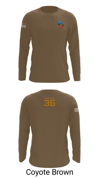 Long Sleeve Performance Shirt, Rescue Engine 56DCFD RTC407, Fire Department, Teamtime, Team time, sublimation, custom sports apparel, team uniforms, spirit wear, spiritwear, sports uniforms, custom shirts, team store, custom team store, fundraiser sports, apparel fundraiser