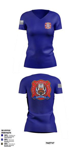 Womens Short Sleeve Vneck Shirt, , Fire Department, Teamtime, Team time, sublimation, custom sports apparel, team uniforms, spirit wear, spiritwear, sports uniforms, custom shirts, team store, custom team store, fundraiser sports, apparel fundraiser