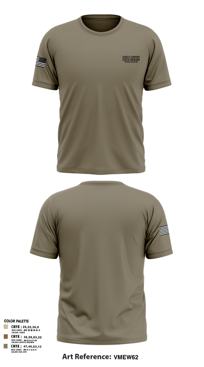 Charlie Company 230th Brigade Support Battalion Old School Cotton Feel Shirt - 3