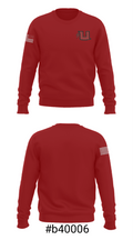 Uintah High School Lacrosse 374036 Crew Neck Sweatshirt - 16
