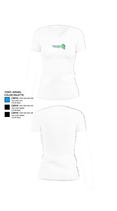 Moils Lawn and landscape 2540388 Women's Short Sleeve V-neck Shirt - 18