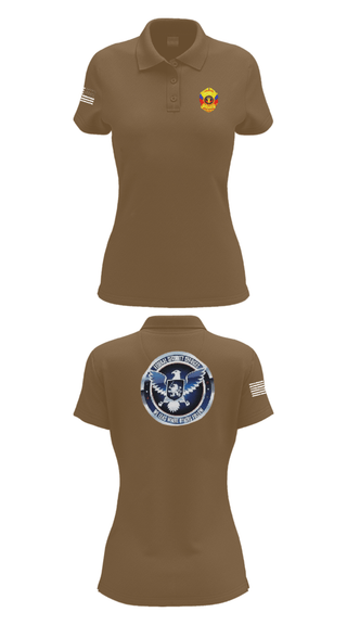 Women's Short Sleeve Performance Polo, TS FEDERAL PRIVATE SECURITY & BODYGUARD, Police, Teamtime, Team time, sublimation, custom sports apparel, team uniforms, spirit wear, spiritwear, sports uniforms, custom shirts, team store, custom team store, fundraiser sports, apparel fundraiser