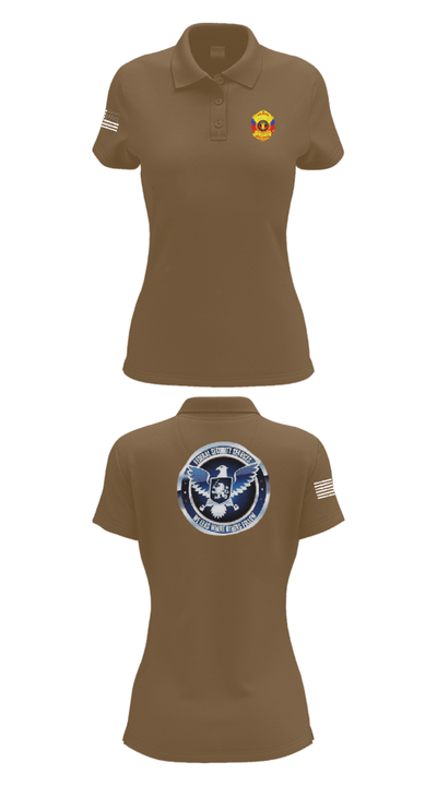 TS FEDERAL PRIVATE SECURITY & BODYGUARD 72741630 Women's Short Sleeve Performance Polo  - 14