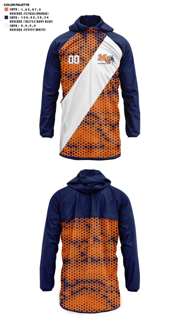 Windbreaker, Morton College Soccer, Women's Soccer, Teamtime, Team time, sublimation, custom sports apparel, team uniforms, spirit wear, spiritwear, sports uniforms, custom shirts, team store, custom team store, fundraiser sports, apparel fundraiser