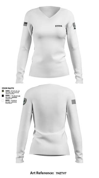 Womens Long Sleeve Vneck Shirt, STFPA, Police, Teamtime, Team time, sublimation, custom sports apparel, team uniforms, spirit wear, spiritwear, sports uniforms, custom shirts, team store, custom team store, fundraiser sports, apparel fundraiser