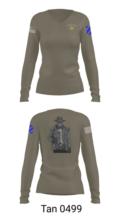 Bandoleros 86621412 Women's Long Sleeve V-neck Shirt - 77