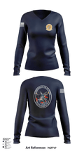 Air Station Elizabeth City 50665895 Women's Long Sleeve V-neck Shirt - 129