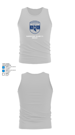 Tank Top, Bainbridge Island FC Soccer, Men's Soccer, Teamtime, Team time, sublimation, custom sports apparel, team uniforms, spirit wear, spiritwear, sports uniforms, custom shirts, team store, custom team store, fundraiser sports, apparel fundraiser