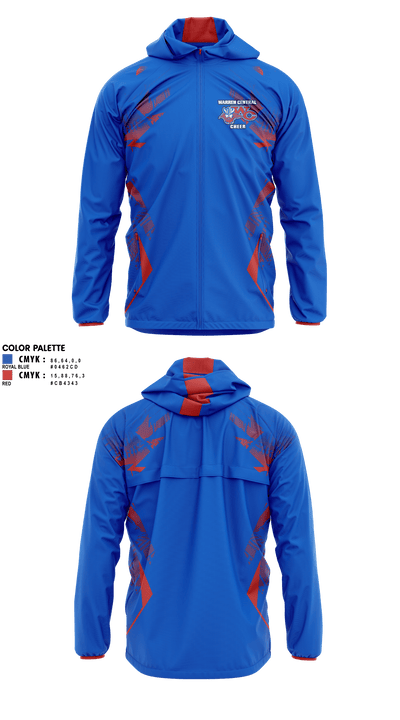 Warren Central High School Cheer 68403742 Windbreaker - 1