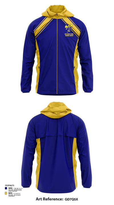 Hillsdale High School Cheer 6218082 Windbreaker - 117