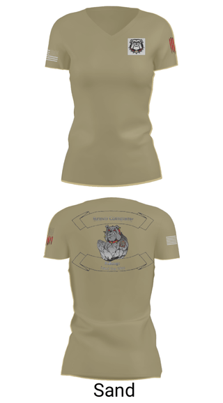 Women's Short Sleeve Vneck Shirt, 16TH ordnance Bravo Company, , Teamtime, Team time, sublimation, custom sports apparel, team uniforms, spirit wear, spiritwear, sports uniforms, custom shirts, team store, custom team store, fundraiser sports, apparel fundraiser