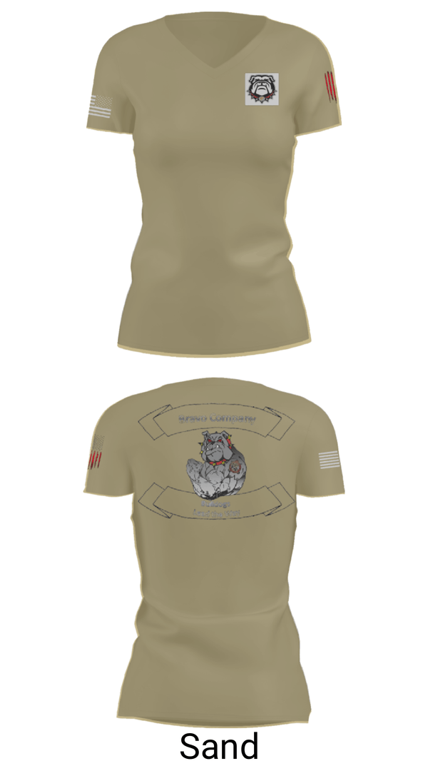 Women's Short Sleeve Vneck Shirt, 16TH ordnance Bravo Company, , Teamtime, Team time, sublimation, custom sports apparel, team uniforms, spirit wear, spiritwear, sports uniforms, custom shirts, team store, custom team store, fundraiser sports, apparel fundraiser