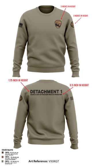 Crew Neck Sweatshirt, Detachment 1, Air Force, Teamtime, Team time, sublimation, custom sports apparel, team uniforms, spirit wear, spiritwear, sports uniforms, custom shirts, team store, custom team store, fundraiser sports, apparel fundraiser