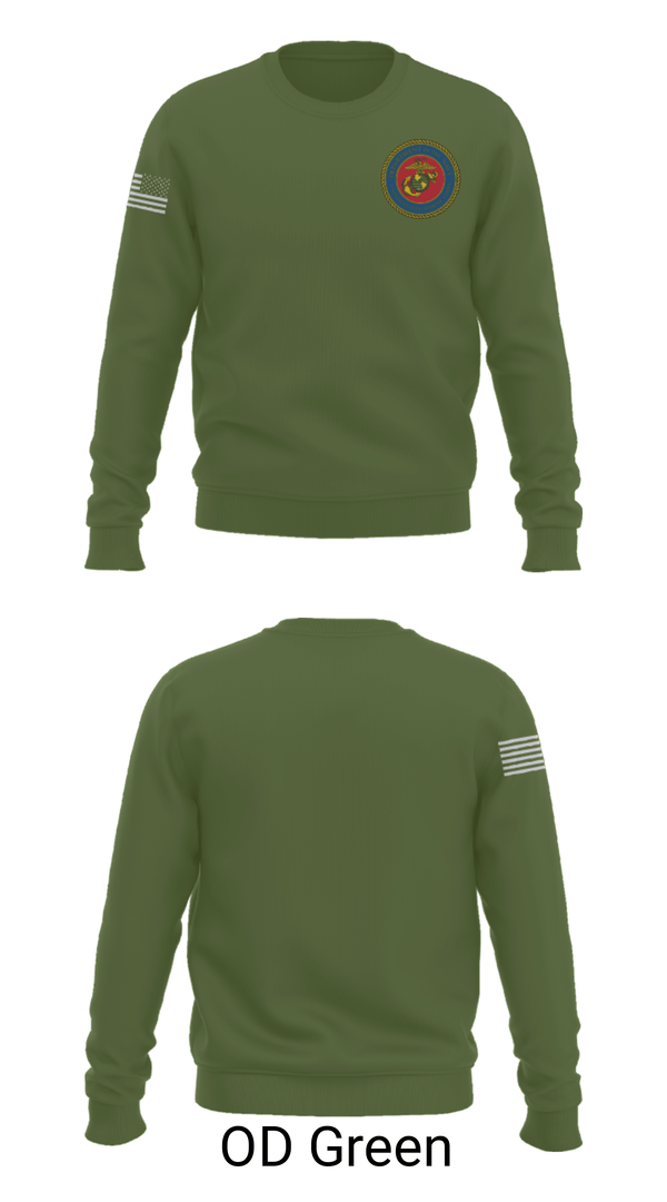 Crew Neck Sweatshirt, 189/34th unit, Marines, Teamtime, Team time, sublimation, custom sports apparel, team uniforms, spirit wear, spiritwear, sports uniforms, custom shirts, team store, custom team store, fundraiser sports, apparel fundraiser