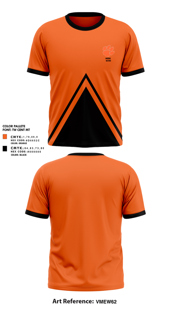 Short Sleeve Performance Shirt, Meek High School Band, Spirit Store, Teamtime, Team time, sublimation, custom sports apparel, team uniforms, spirit wear, spiritwear, sports uniforms, custom shirts, team store, custom team store, fundraiser sports, apparel fundraiser