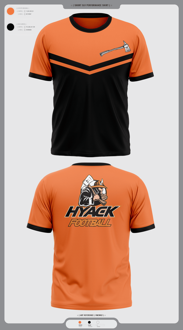 Short Sleeve Performance Shirt, Hyacks Football, Football, Teamtime, Team time, sublimation, custom sports apparel, team uniforms, spirit wear, spiritwear, sports uniforms, custom shirts, team store, custom team store, fundraiser sports, apparel fundraiser