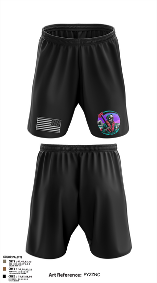 Athletic Shorts With Pockets, REAPERS, FT SHAFTER, , Teamtime, Team time, sublimation, custom sports apparel, team uniforms, spirit wear, spiritwear, sports uniforms, custom shirts, team store, custom team store, fundraiser sports, apparel fundraiser