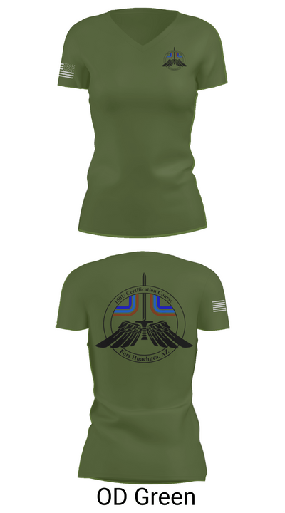2-13th AVN REGT, 150U Certification Course 19965243 Women's Short Sleeve V-neck Shirt - 48