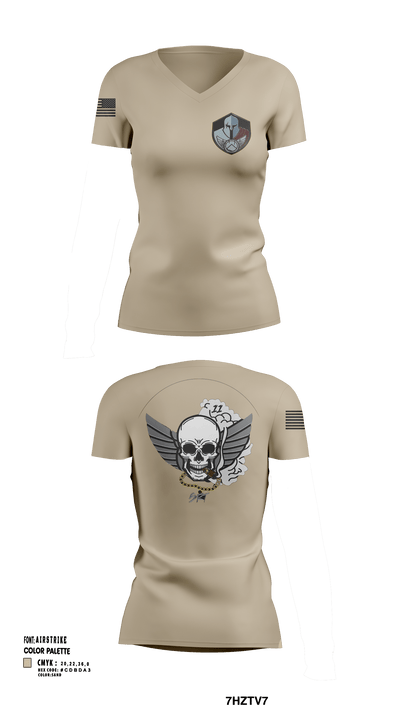 Special Response Team 18525439 Women's Short Sleeve V-neck Shirt - 117