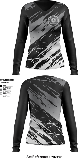 Womens Long Sleeve Vneck Shirt, wildcats, , Teamtime, Team time, sublimation, custom sports apparel, team uniforms, spirit wear, spiritwear, sports uniforms, custom shirts, team store, custom team store, fundraiser sports, apparel fundraiser