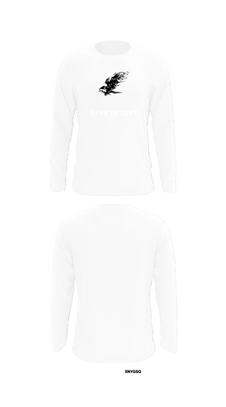 Long Sleeve Performance Shirt, Hawk’em Down, Men's Basketball, Teamtime, Team time, sublimation, custom sports apparel, team uniforms, spirit wear, spiritwear, sports uniforms, custom shirts, team store, custom team store, fundraiser sports, apparel fundraiser