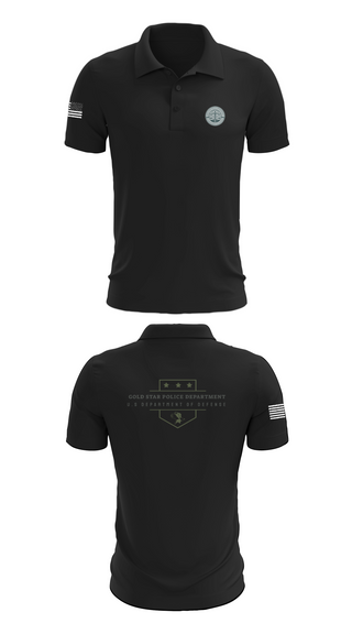 Short Sleeve Performance Polo, GOLD STAR POLICE DEPARTMENT, , Teamtime, Team time, sublimation, custom sports apparel, team uniforms, spirit wear, spiritwear, sports uniforms, custom shirts, team store, custom team store, fundraiser sports, apparel fundraiser