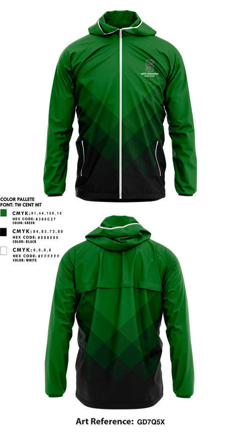 Windbreaker, West Monona High School, Spirit Store, Teamtime, Team time, sublimation, custom sports apparel, team uniforms, spirit wear, spiritwear, sports uniforms, custom shirts, team store, custom team store, fundraiser sports, apparel fundraiser