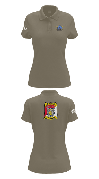 Womens Short Sleeve Performance Polo, B Troop 2-17 Cav REGT, , Teamtime, Team time, sublimation, custom sports apparel, team uniforms, spirit wear, spiritwear, sports uniforms, custom shirts, team store, custom team store, fundraiser sports, apparel fundraiser