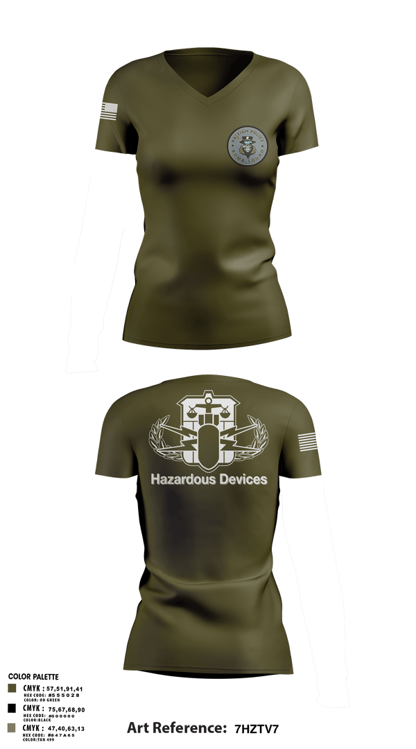 Womens Short Sleeve Vneck Shirt, Raleigh Police Bomb Squad, Police, Teamtime, Team time, sublimation, custom sports apparel, team uniforms, spirit wear, spiritwear, sports uniforms, custom shirts, team store, custom team store, fundraiser sports, apparel fundraiser