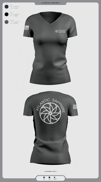 undefined Women's Short Sleeve V-neck Shirt - 9